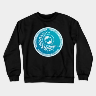 Twin Dolphin Nautilus Tribal Crewneck Sweatshirt